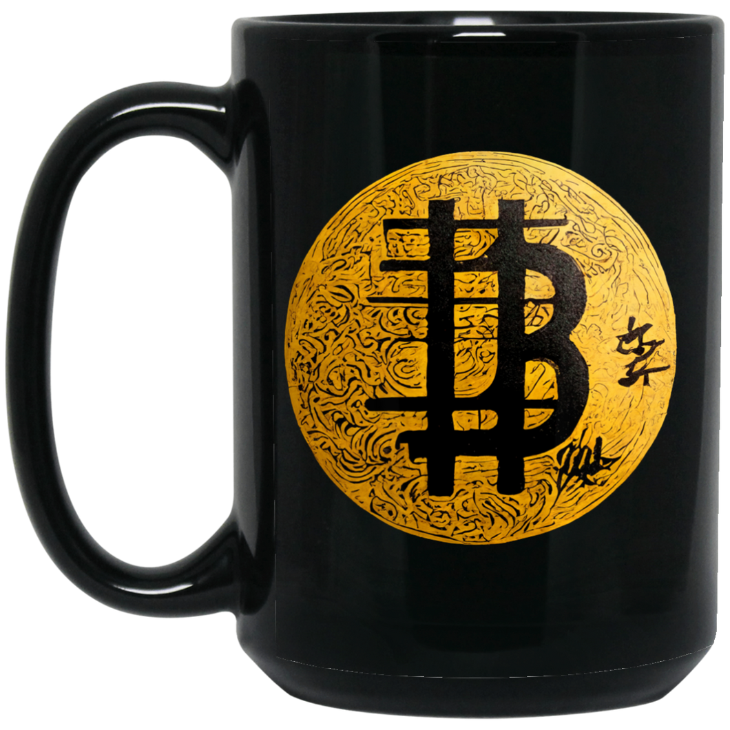 Bitcoin Calligraphy Mug