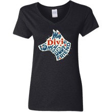 이미지를 갤러리 뷰어에 로드 , My Divi Dog  Ladies V-Neck