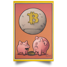 Cargar imagen en el visor de la galería, Bitcoin Meets Piggy Bank Poster