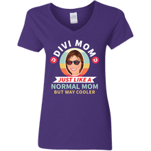 이미지를 갤러리 뷰어에 로드 , Divi Mom Ladies V-Neck