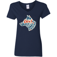 이미지를 갤러리 뷰어에 로드 , My Divi Dog  Ladies V-Neck