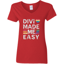 将图片加载到图库查看器,Divi Made Me Easy Ladies V-Neck
