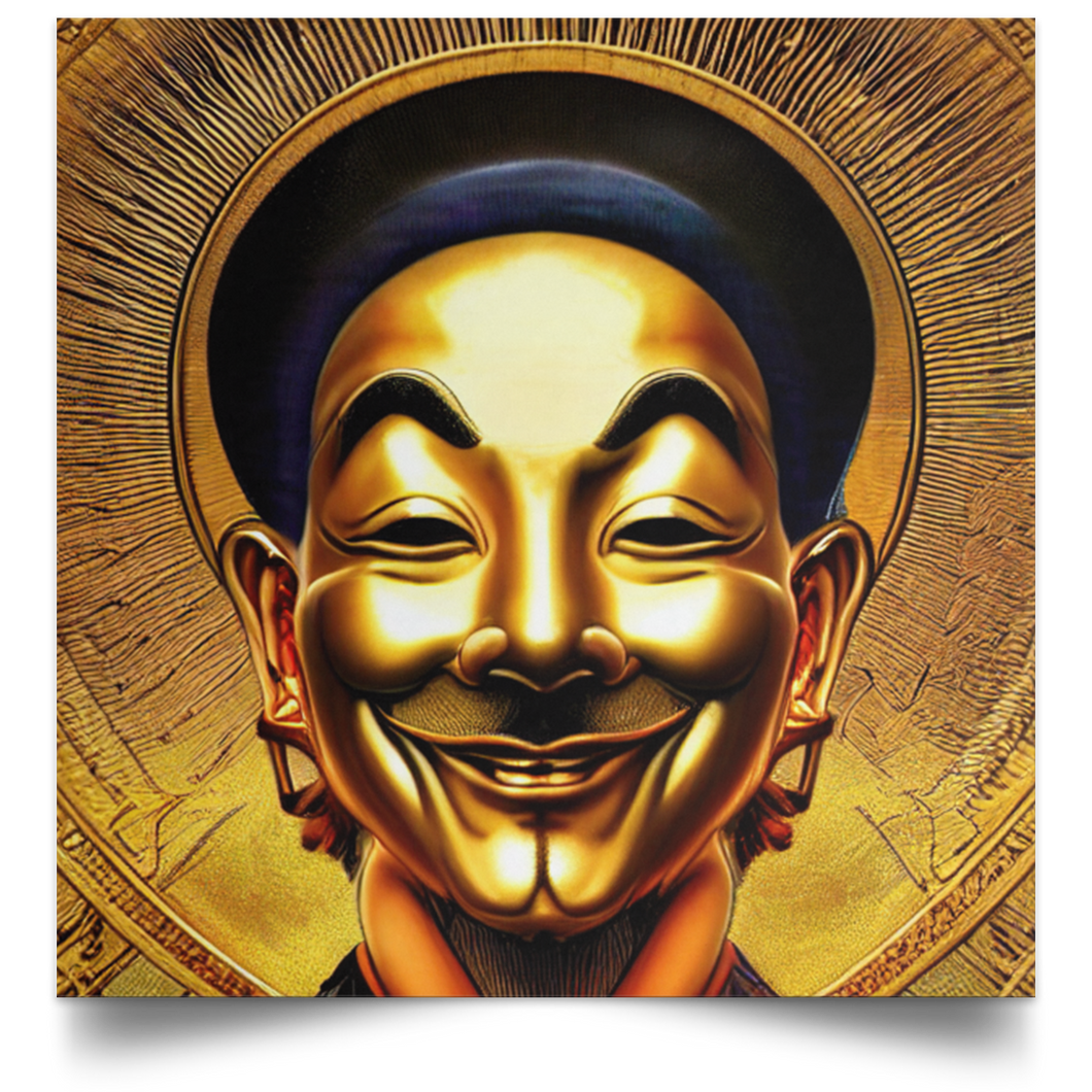 Guy Fawkes Gold Mask Poster