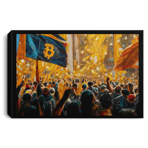 Bitcoin World Celebration Canvas