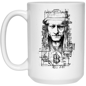 Premium Bitcoin DaVinci Schematic Mug