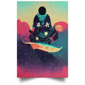Kanji Surfer Poster
