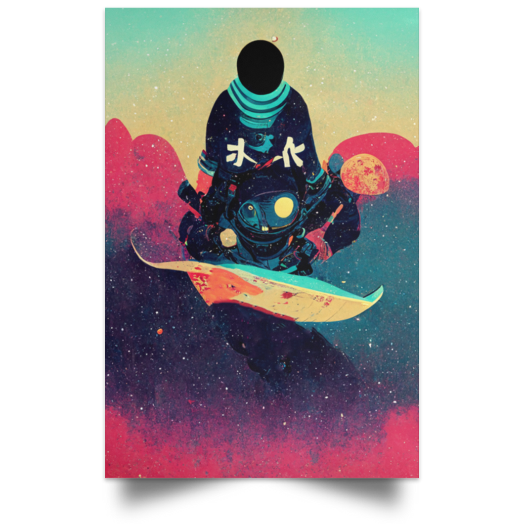 Kanji Surfer Poster