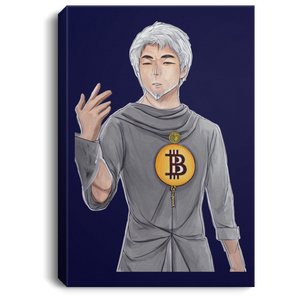 Satoshi Bitcoin Anime Canvas