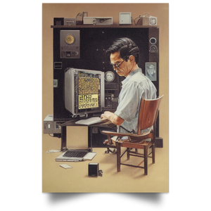 Satoshi - Norman Rockwell Style - Poster