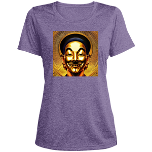 Guy Fawkes Gold Mask - Ladies Heather