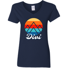 Load image into Gallery viewer, Divi Mountains Ladies V-Neck
