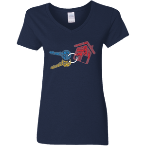 Your Keys Your Coin Ladies V-Neck