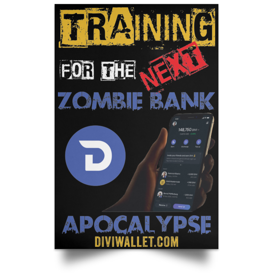 Zombie Bank Apocalypse Poster