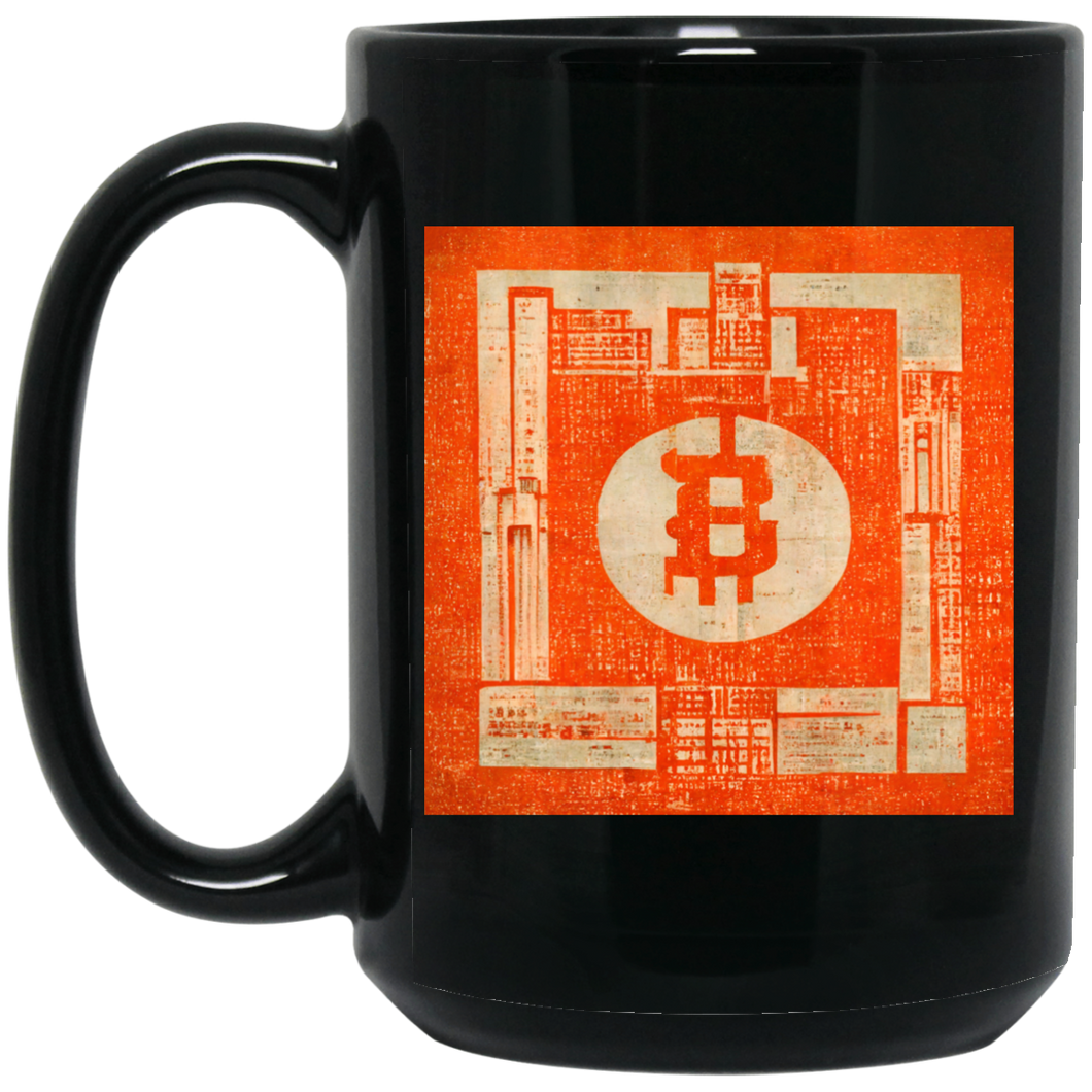 Bitcoin Block Print Mug