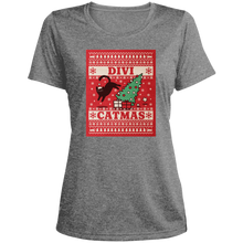 Load image into Gallery viewer, Divi Ugly Catmas - Ladies&#39; Heather Tee
