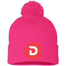 Load image into Gallery viewer, Divi Embroidered Knit Pom Pom Cap
