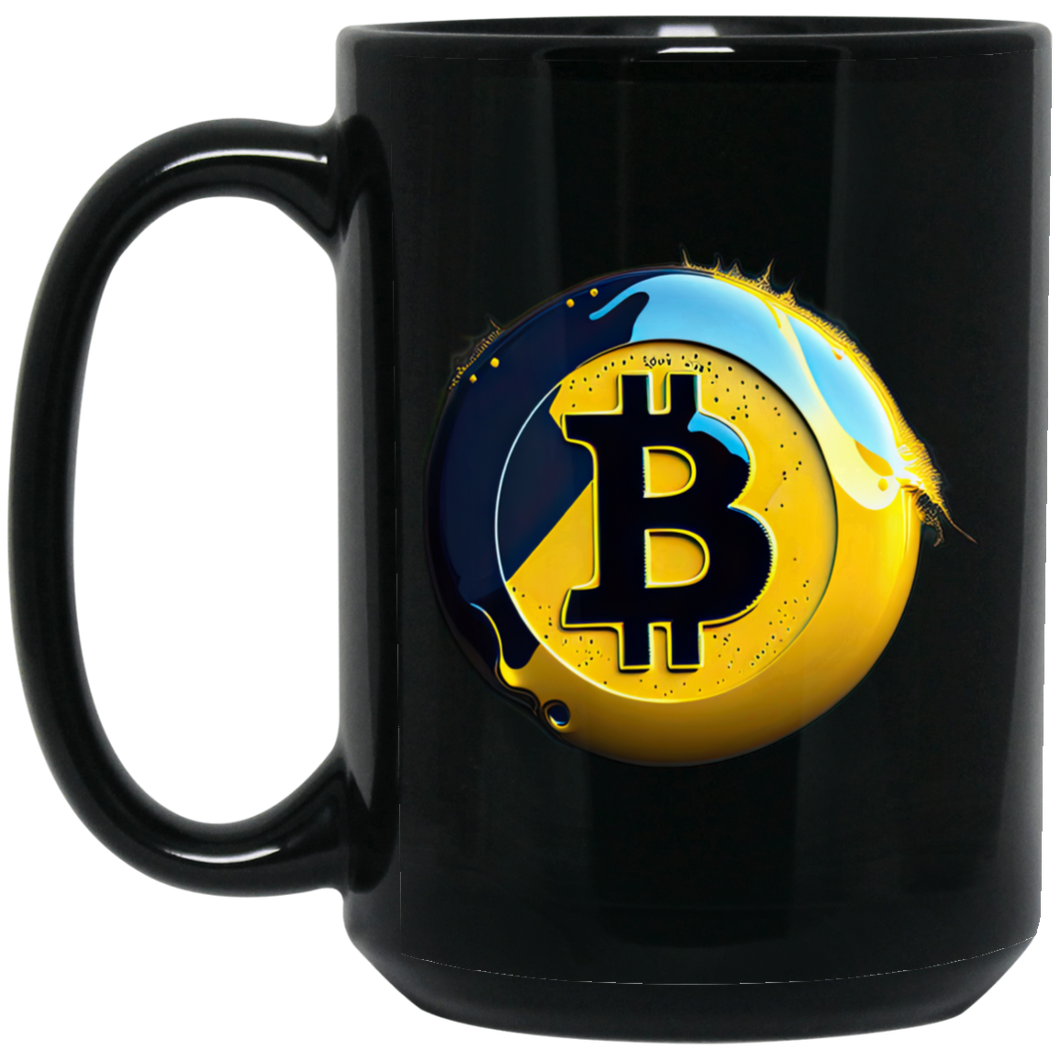 Bitcoin Button Mug