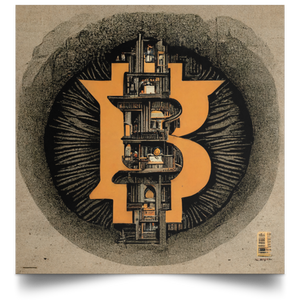Bitcoin Escher Style Poster