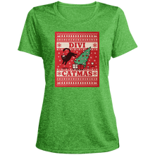 Load image into Gallery viewer, Divi Ugly Catmas - Ladies&#39; Heather Tee
