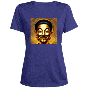 Guy Fawkes Gold Mask - Ladies Heather