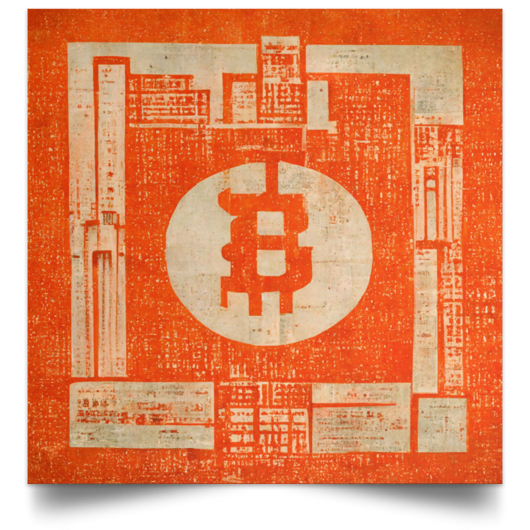 Bitcoin Block Print Poster