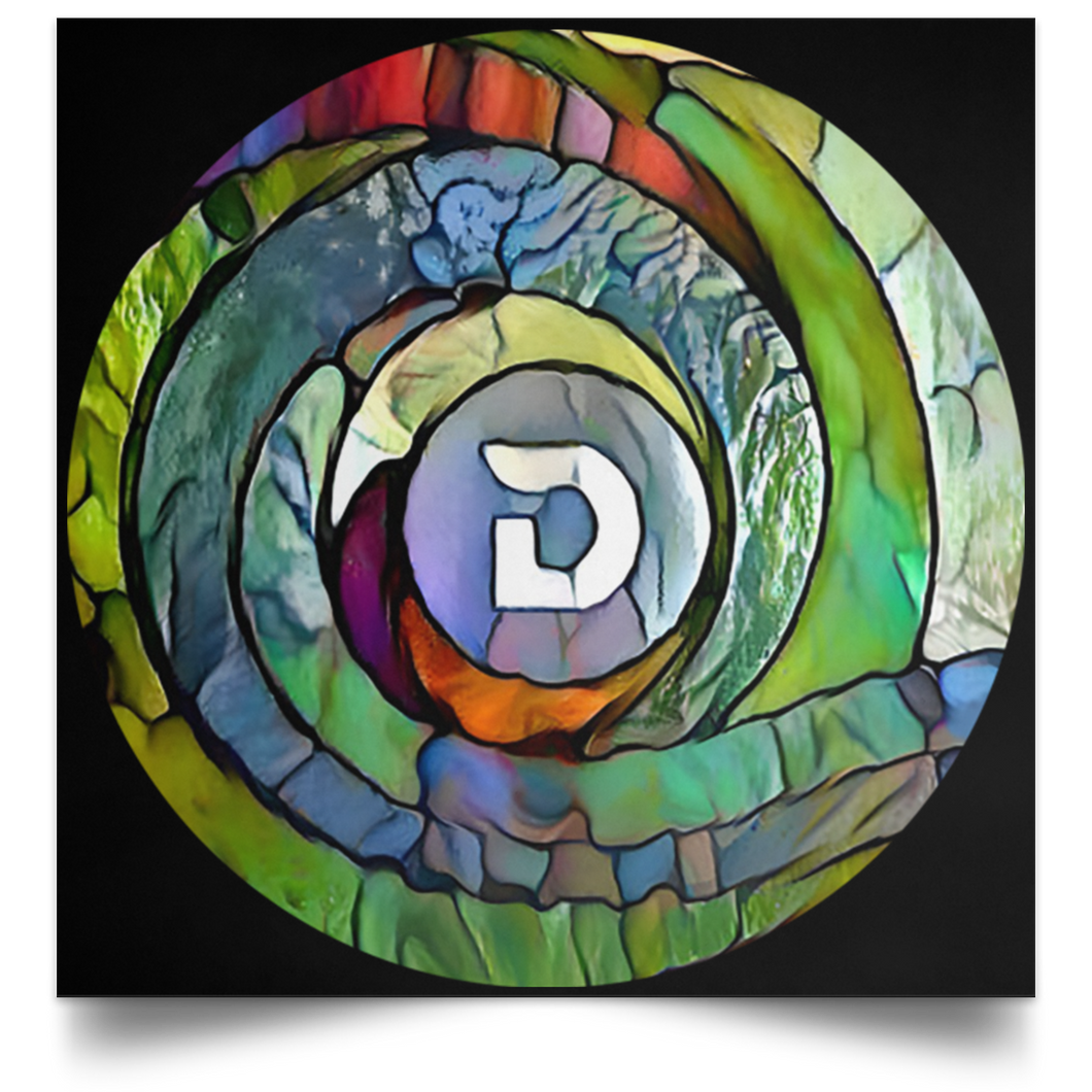 Divi Stained Glass Wallet Poster