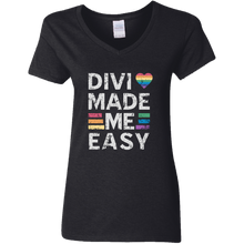 Load image into Gallery viewer, Divi Made Me Easy Ladies V-Neck
