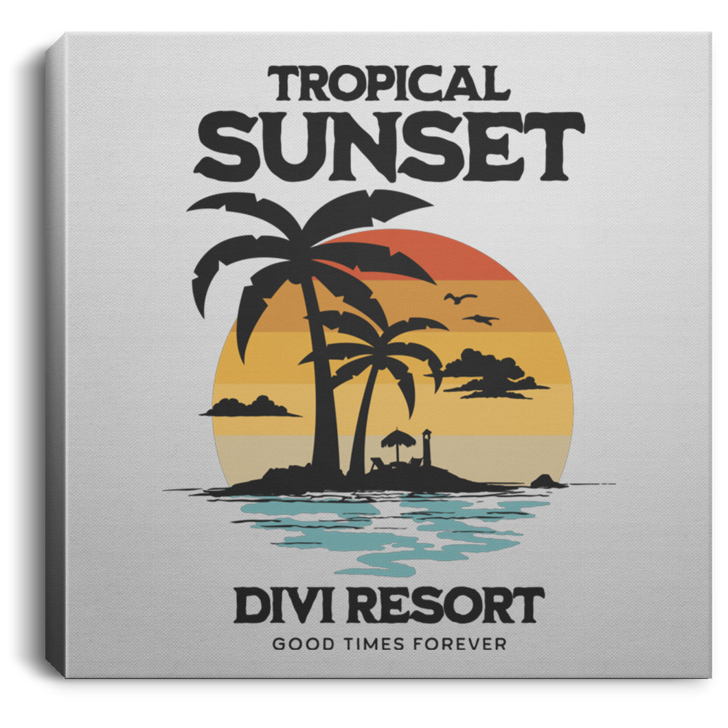 Tropical Sunset Canvas